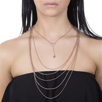 Collana Boccadamo Donna in Bronzo Cristallo XGR296RS - XGR296RS